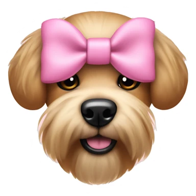 Ugg slippers with cute pink bows on a dog  sticker