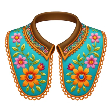 decorative colorful shirt collar sticker