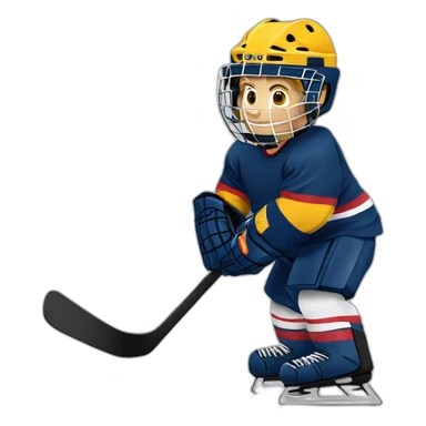 Gardien de but de hockey  sticker