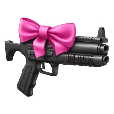 Smg with pink bow sticker