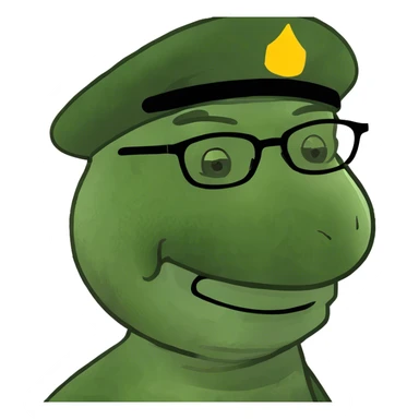 smiling portrait of a man sticker