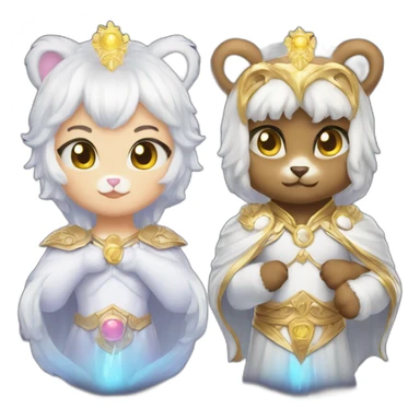 Heavenly Bear of power vs Kitty cat of destiny sticker