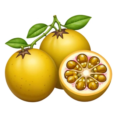 Emoji de maracujá sticker