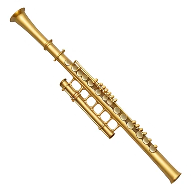 Flute golden colour aesthetic  sticker