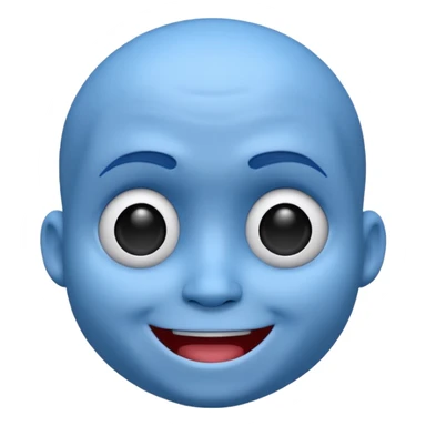 Jake E Boo 3d animated Head looking cool sticker