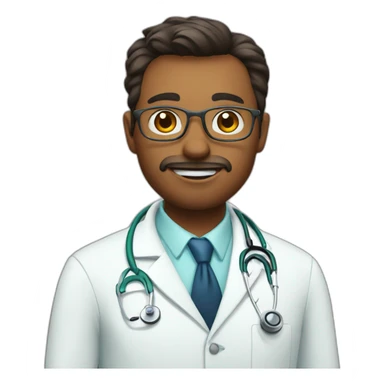 doctor giving a shot sticker