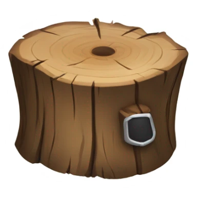 tree stump pirate hat sticker