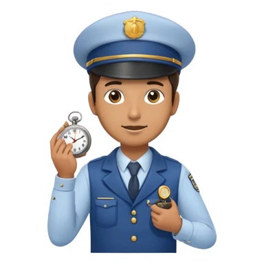 Train conductor sticker