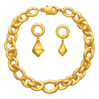 golden jewelry sticker