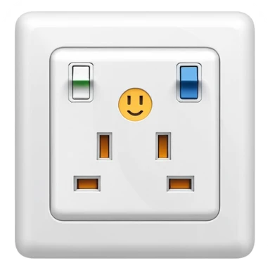 White European Charger wall sockets outlet sticker