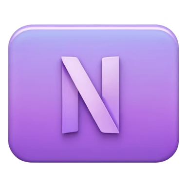 Netflix aesthetic "N" logo in pastel purples sticker