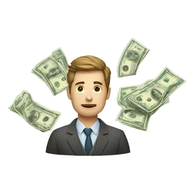 researcher with money problems sticker