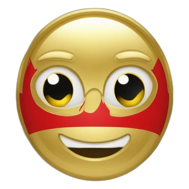 Albanische Flagge mit gold sticker