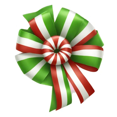 Peppermint with bow sticker