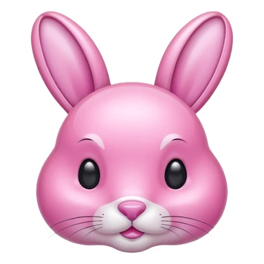 crystal bunny pink sticker