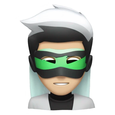 Danny phantom with a mask sticker