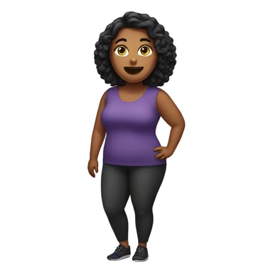 Plus sized woman  sticker