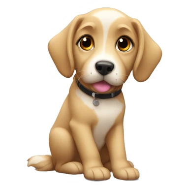 Pets happy new year sticker