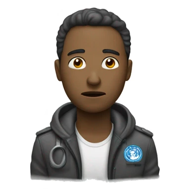 Un homme qui pleure  sticker