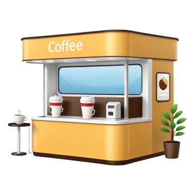 front pop up coffee booth sticker