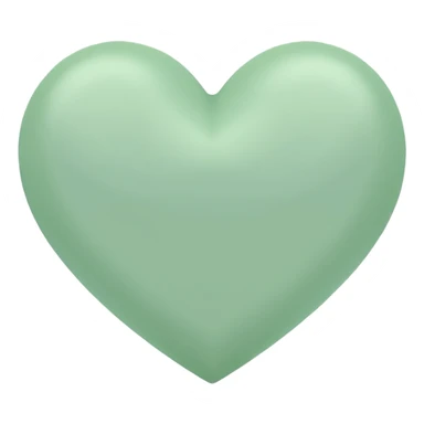 pastel green heart  sticker