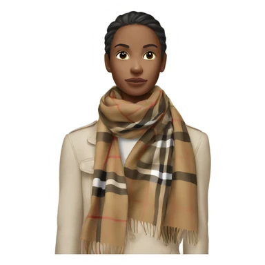 Burberry scarf  sticker