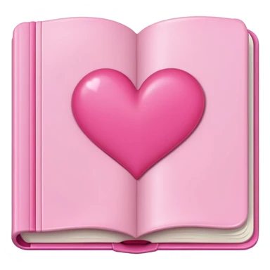 pink book with pink heart sticker