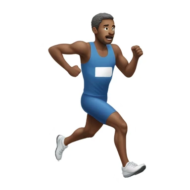 🏃：a-white-man-running sticker