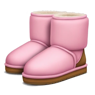 Pink slippers Uggs with platform  sticker