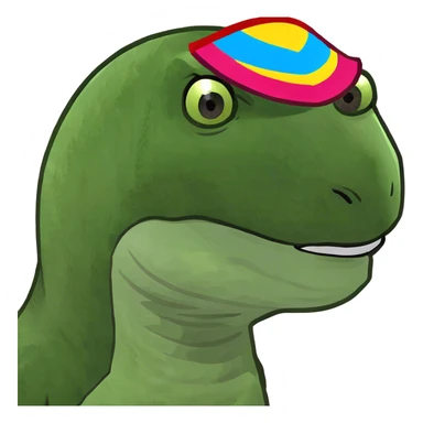 Velociraptor head sticker