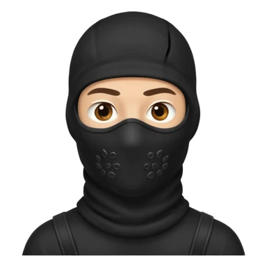 man in balaclava sticker