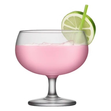 light pink cocktail coupe glass sticker
