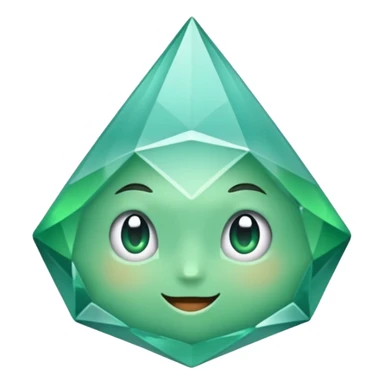 Diamante verde água sticker