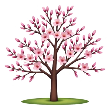 pink cherry blossom tree sticker