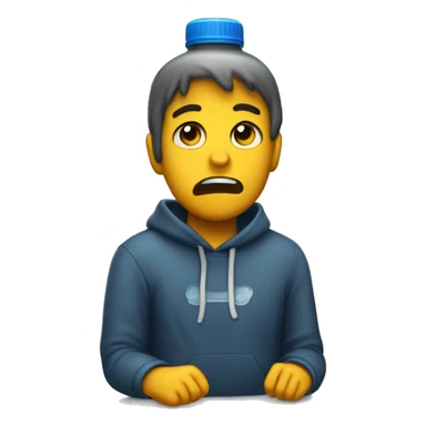 sick from a water bottle sad i’m sick sticker