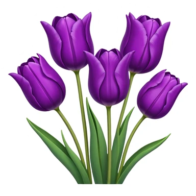 tulips purple sticker