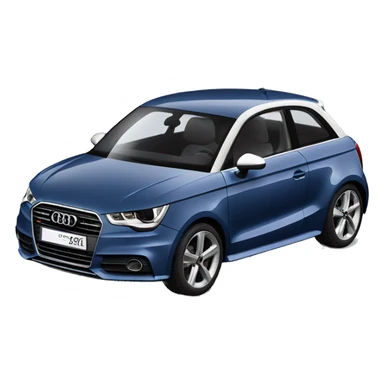 Audi a1 bleu marine et toit gris  sticker