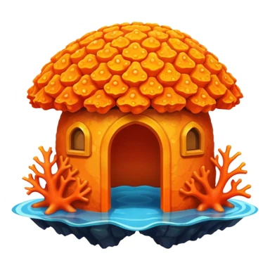 Coral shelter sticker