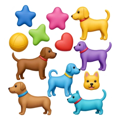 juguetes de perro sticker