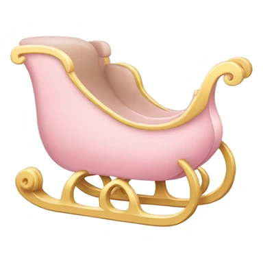 light pink sleigh sticker