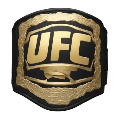 UFC belt sticker