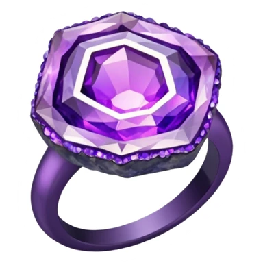 crystal geode ring sticker