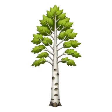 birch tree sticker