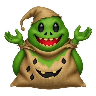 create Oogie boogie From nightmare before Christmas As Emojis that don’t already exists. sticker