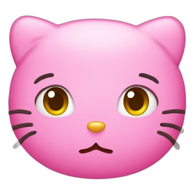 Hello kitty frown sticker