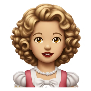 aesthetic shirley temple sticker