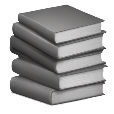 stack of books in greyscale sticker