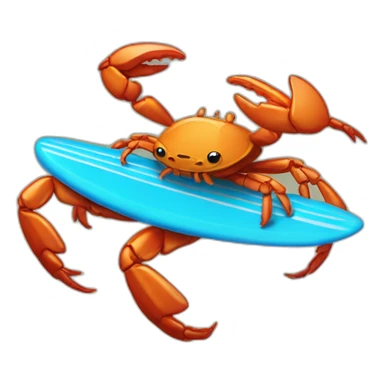 crabe qui surf sticker