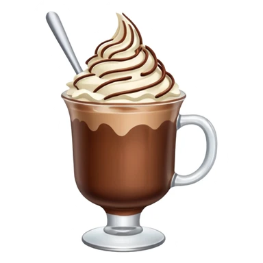 Ice Cacao with whipping cream  sticker