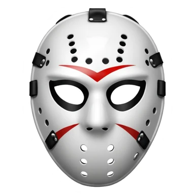 Hockey mask sticker